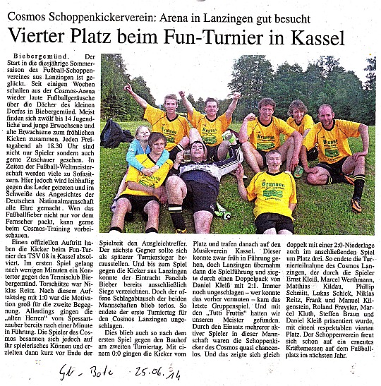 Turnier des TSV 08 Kassel